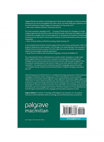 Climate Change And Social Movements Hardcover