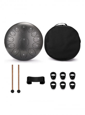 13-Tone Steel Tongue Drum with Drumsticks Percussion