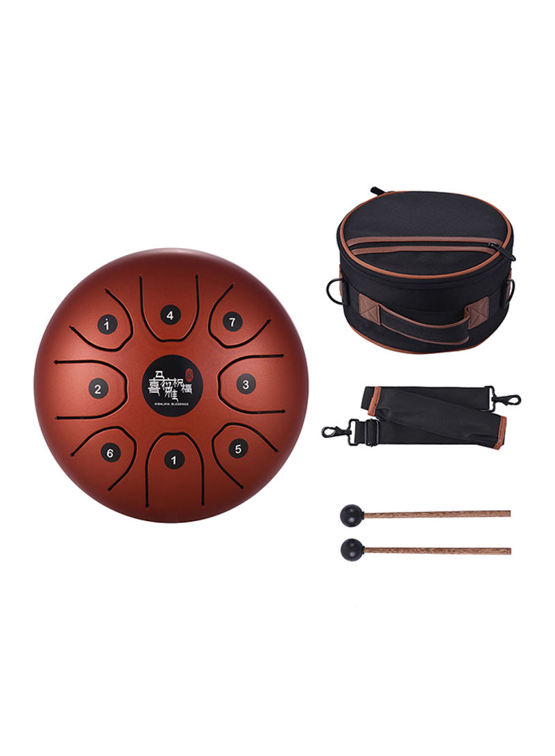 8-tone Compact Steel Tongue Hand Pan Drum Percussion Set