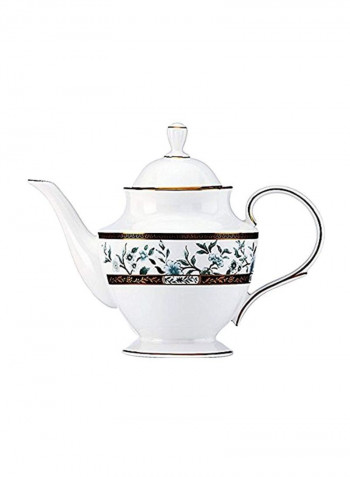 Marchesa Palatial Garden Teapot Turquoise/Gold 40ounce