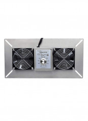 Dual Fan Crawl Space Ventilator Silver 18 x 9 x 2centimeter