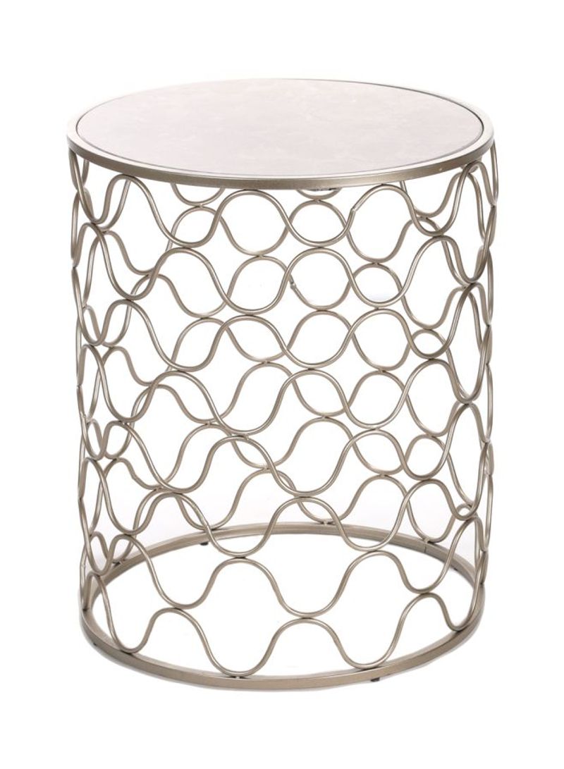 Hazel Collection Nesting Table Silver 50x50x63cm