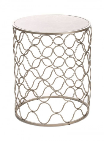 Hazel Collection Nesting Table Silver 50x50x63cm
