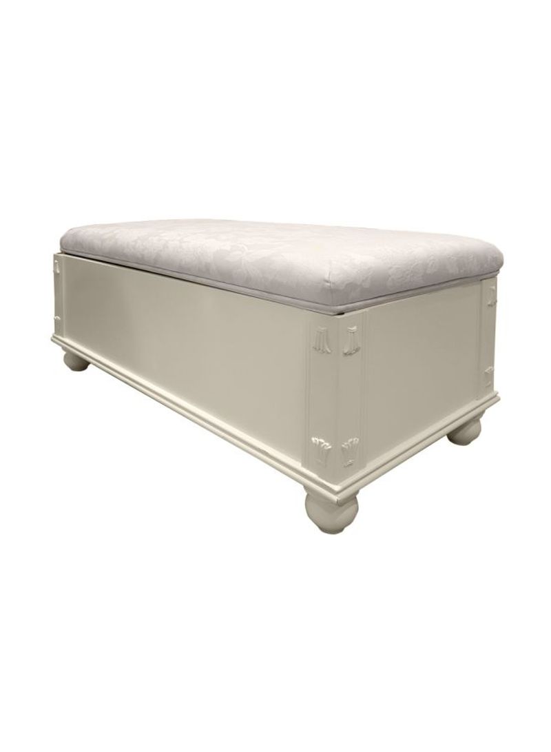 Melisssa Bed Bench With Storage White 101x46x46cm