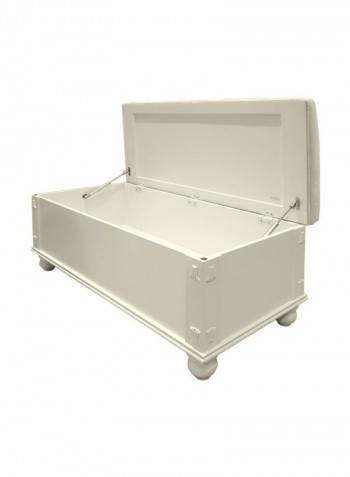 Melisssa Bed Bench With Storage White 101x46x46cm