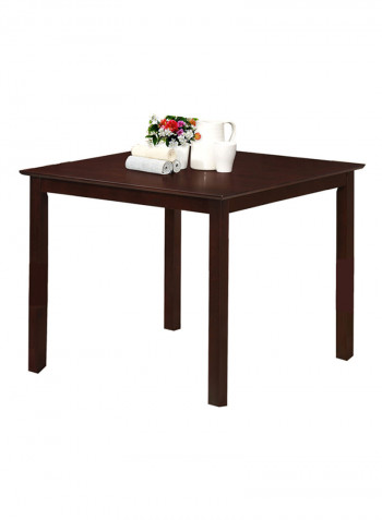 5-Piece Celine Dining Table And Chair Set Dark Brown