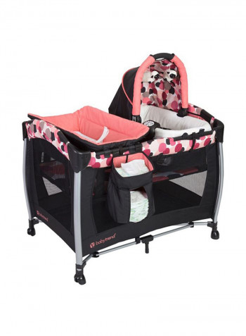 Resort Elite Nursery Center Cradle - Black/Pink/White