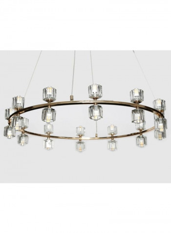 Soho Pendant Lamp Gold/Clear 72x72x80cm