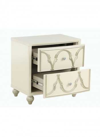 Everton Nightstand White 64 x 43 x 65cm