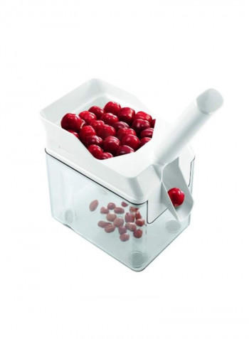 Cherry Pitter With Stone Catcher Container White 5.5x4.5x12inch
