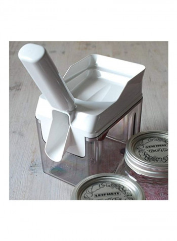 Cherry Pitter With Stone Catcher Container White 5.5x4.5x12inch