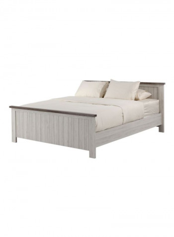 Emily Queen Bed White/Grey 150 x 200cm