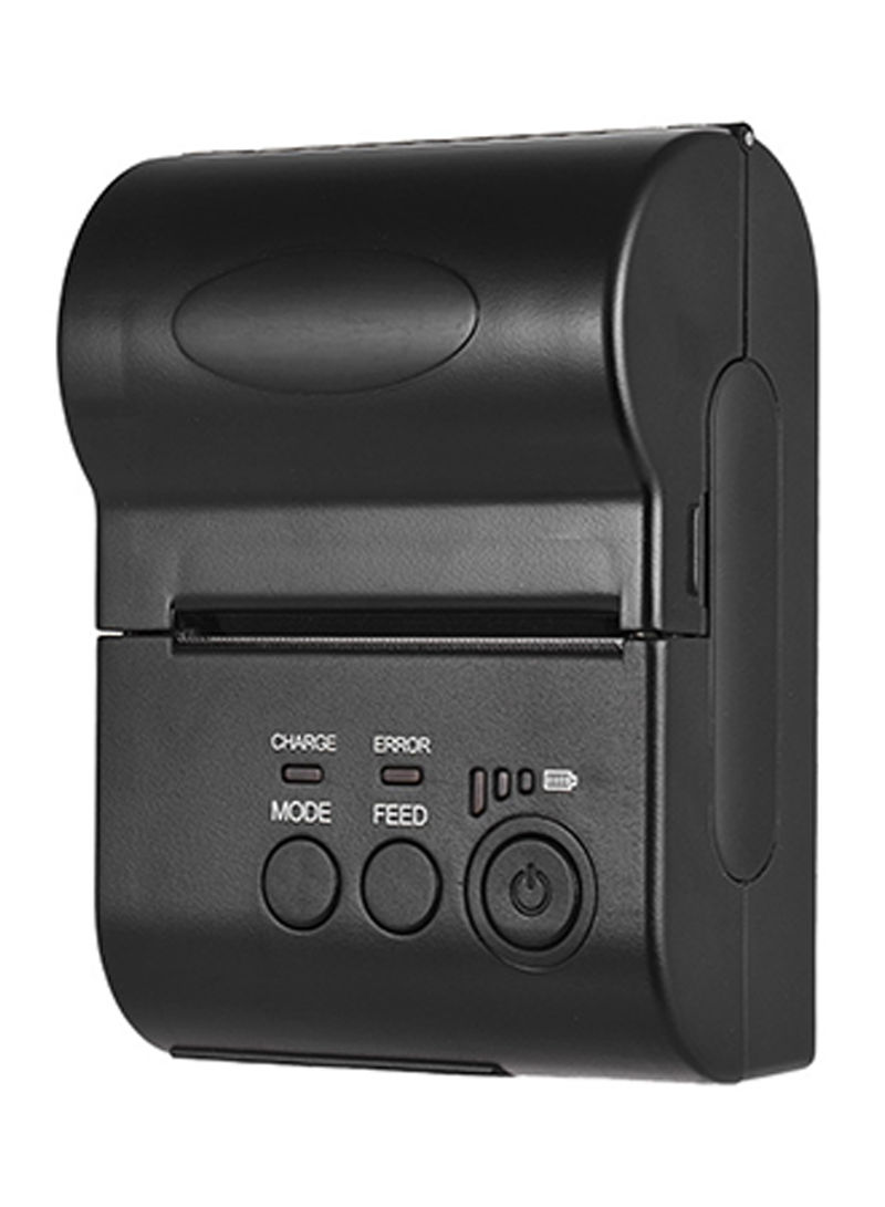 Mini Bluetooth Thermal Printer 10.4 x 7.5 x 4.5centimeter Black