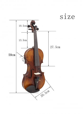 Handcrafted Solid Wood Acoustic Violin