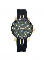 Women's Casual Rubber Chronograph Wrist Watch 18511 LGRC 96-E