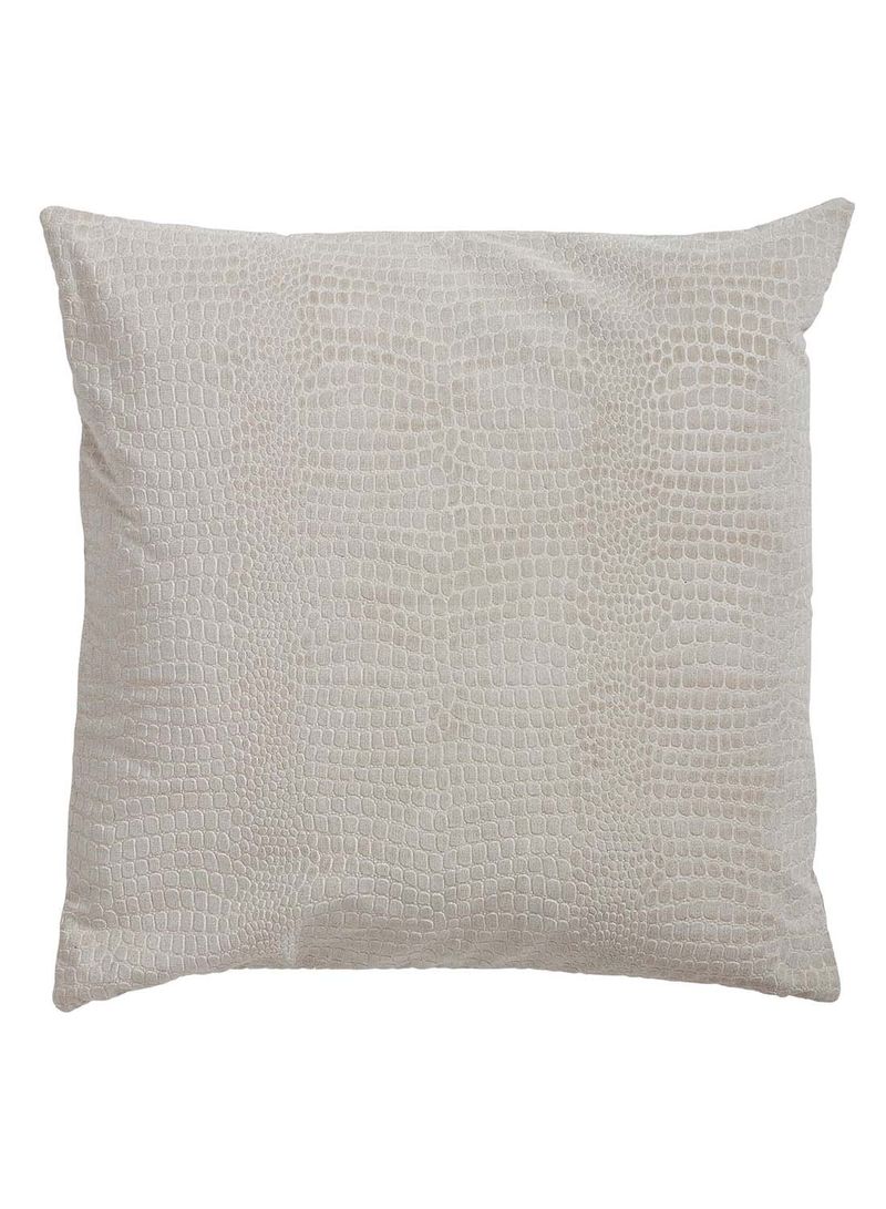 Embossed Throw Pillow Beige 22 x 22inch