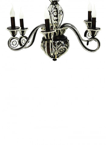 Chandelier Black/Brown/Clear 70x70centimeter