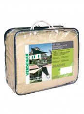 Squared Shading Net Kit Beige