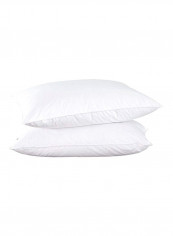 2-Piece Cotton Bed Pillow Set White 20 x 36inch