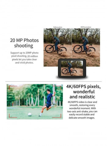 4K WiFi Sports Action Waterproof Camera