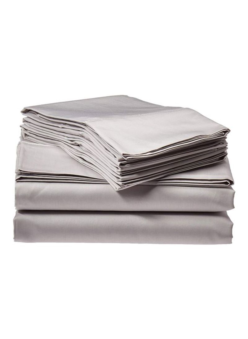 6-Piece Deep Pocket Sheet Set Grey