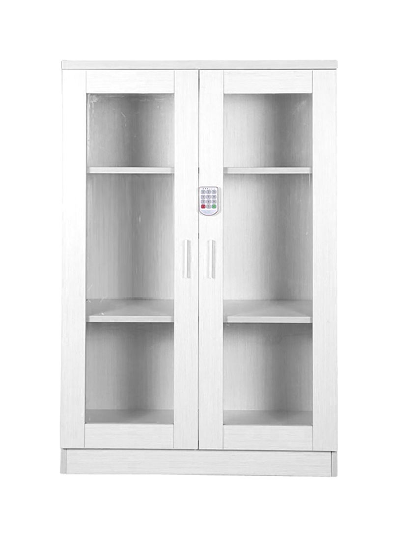 Carre Cabinet With Digital Lock White 40x120x80centimeter