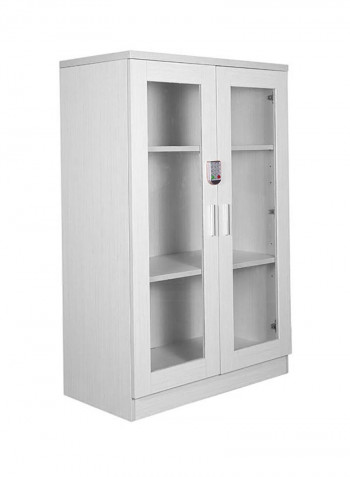 Carre Cabinet With Digital Lock White 40x120x80centimeter