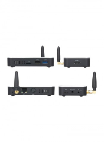 Android Set Top Box With Remote Control For Smart TV X3 CUBE Black
