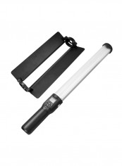 LED Light With Detachable Reflector And Carrying Bag Black/White
