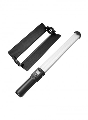 LED Light With Detachable Reflector And Carrying Bag Black/White