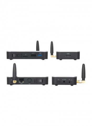 Android Set Top Box With Remote Control For Smart TV X3 CUBE Black