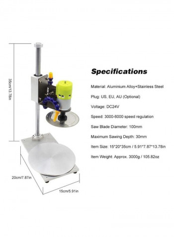 Bottle Cutting Machine Silver/Green/Blue