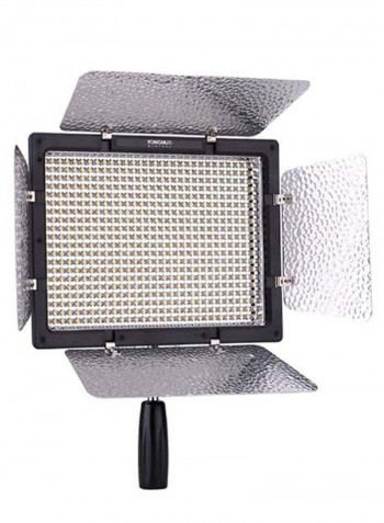 LED Studio Video Photographic Light With Remote Silver/Black