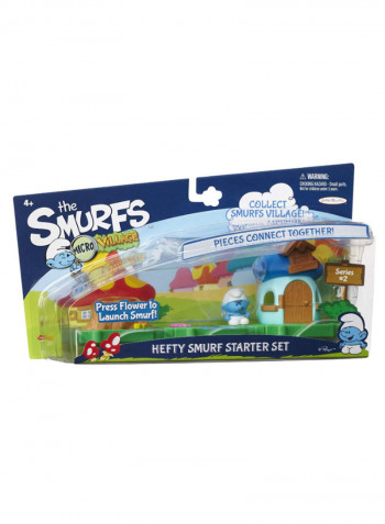 Hefty Smurf House 2 Micro Figure Starter Pack