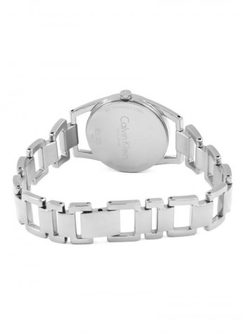 Women's Dainty Silver Polished & Brushed Ss Strap Watch