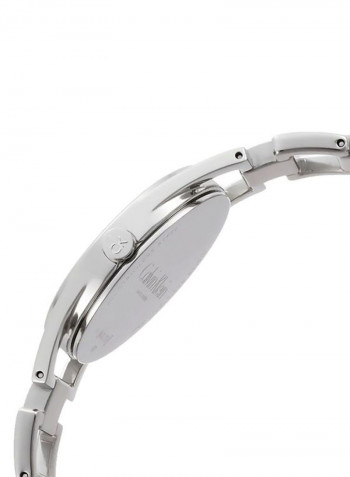 Women's Dainty Silver Polished & Brushed Ss Strap Watch