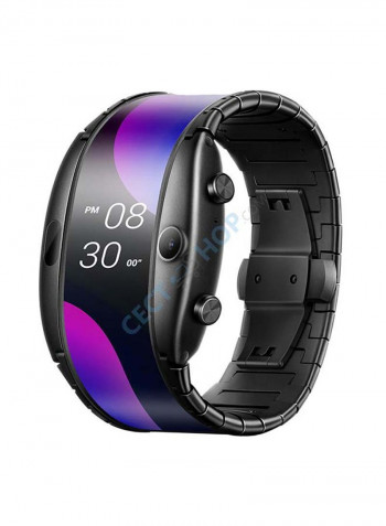 Smart Watch Flexible OLED Display Black