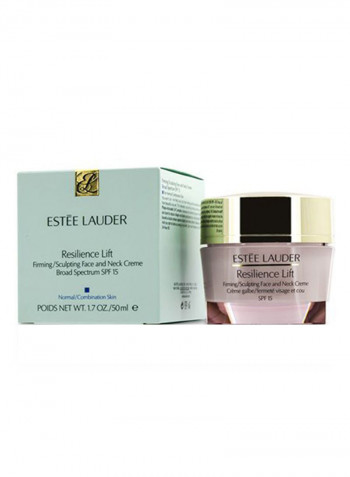 Resilience Lift Firming/Sculpting Face and Neck Creme SPF 15 Pink/Gold 50ml