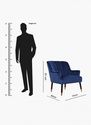 1-Seater Lux Armchair Blue