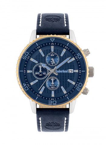 Men's Leather Chronograph Wrist Watch T Tbl15952Jytg-02