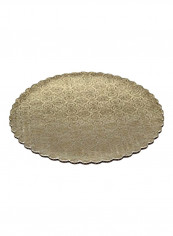 100-Piece Corrugated Coated Foil Paper Gold 0.17x1.12x8inch