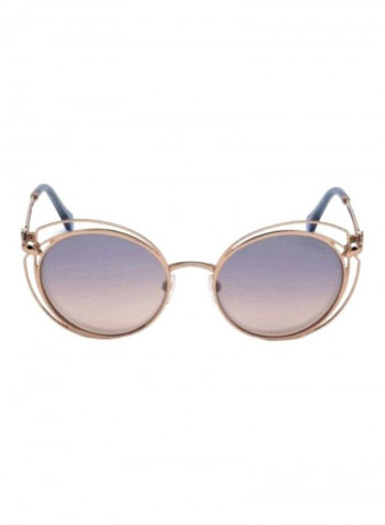 Women's Round Frame Sunglasses - Lens Size: 55 mm