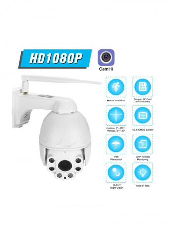 2-Way Full-HD Waterproof IP Camera - EU Plug