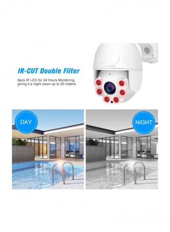 2-Way Full-HD Waterproof IP Camera - EU Plug