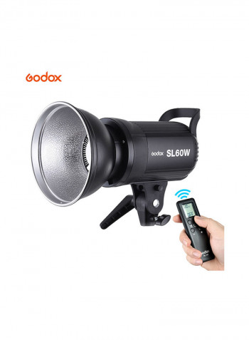 High Power LED Video Light Wireless Remote Control With Bowens Mount Black