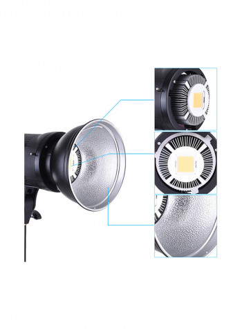 High Power LED Video Light Wireless Remote Control With Bowens Mount Black