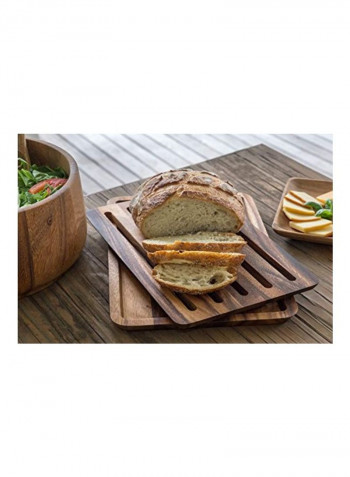 Nesting Bread Board With Crumb Catcher Brown 0.1 x 0.1 x 0.1inch