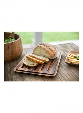 Nesting Bread Board With Crumb Catcher Brown 0.1 x 0.1 x 0.1inch