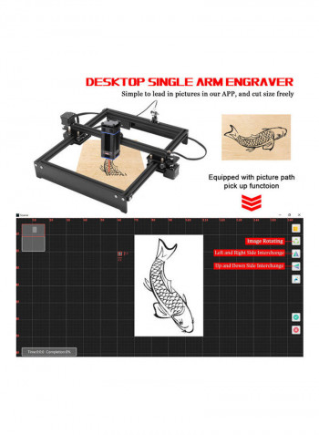 Desktop Single-Arm Universal Portable DIY Engraving Carving Machine Parts Mini Carver Carvehead Green 17.5cm