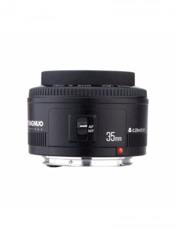 Wide-Angle Prime Auto Focus Lens Black/Silver/Red